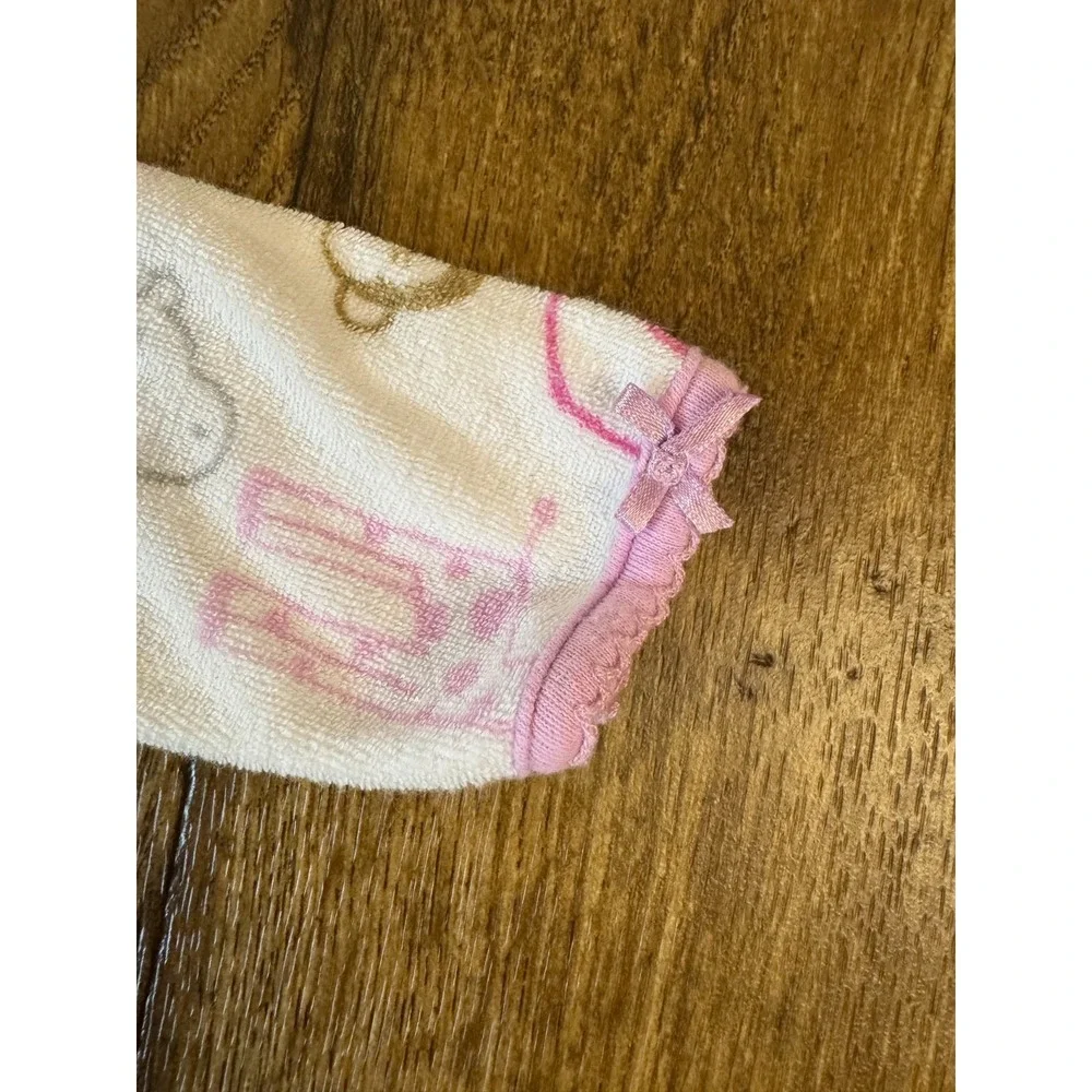 Carters Just One You Baby Girl‎ Sleeper 3 Months Monkey Elephant Terrycloth Y2K